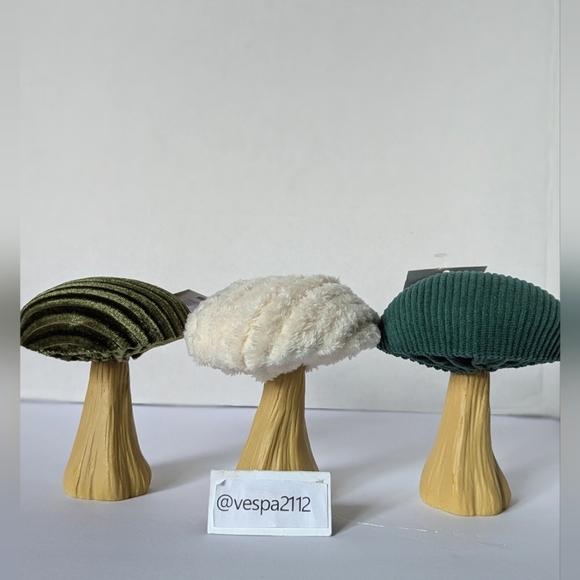 Target Bullseye Playground Mushroom Fall Fabric Set Of 3 Green Harvest Decor **P - Picture 1 of 7